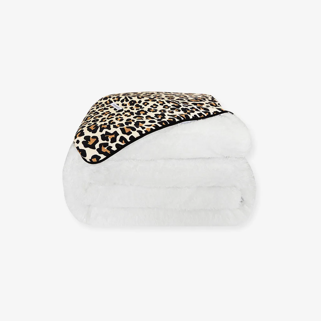 Lana Leopard Tan Luxe Plush Patoo Blanket