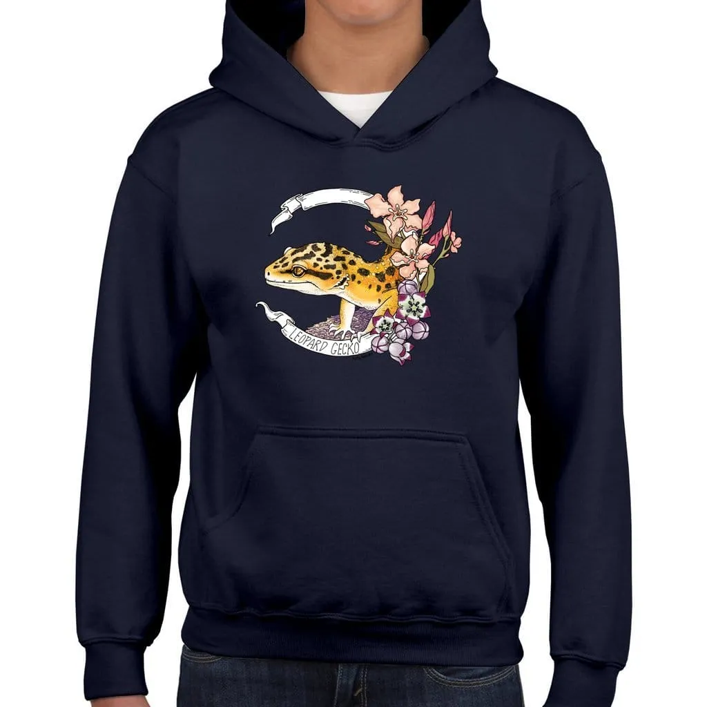 Leopard Gecko Banner Youth Hoodie