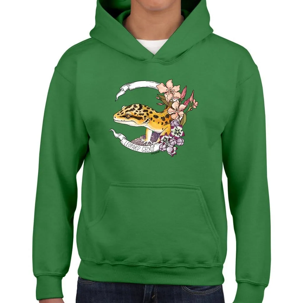 Leopard Gecko Banner Youth Hoodie