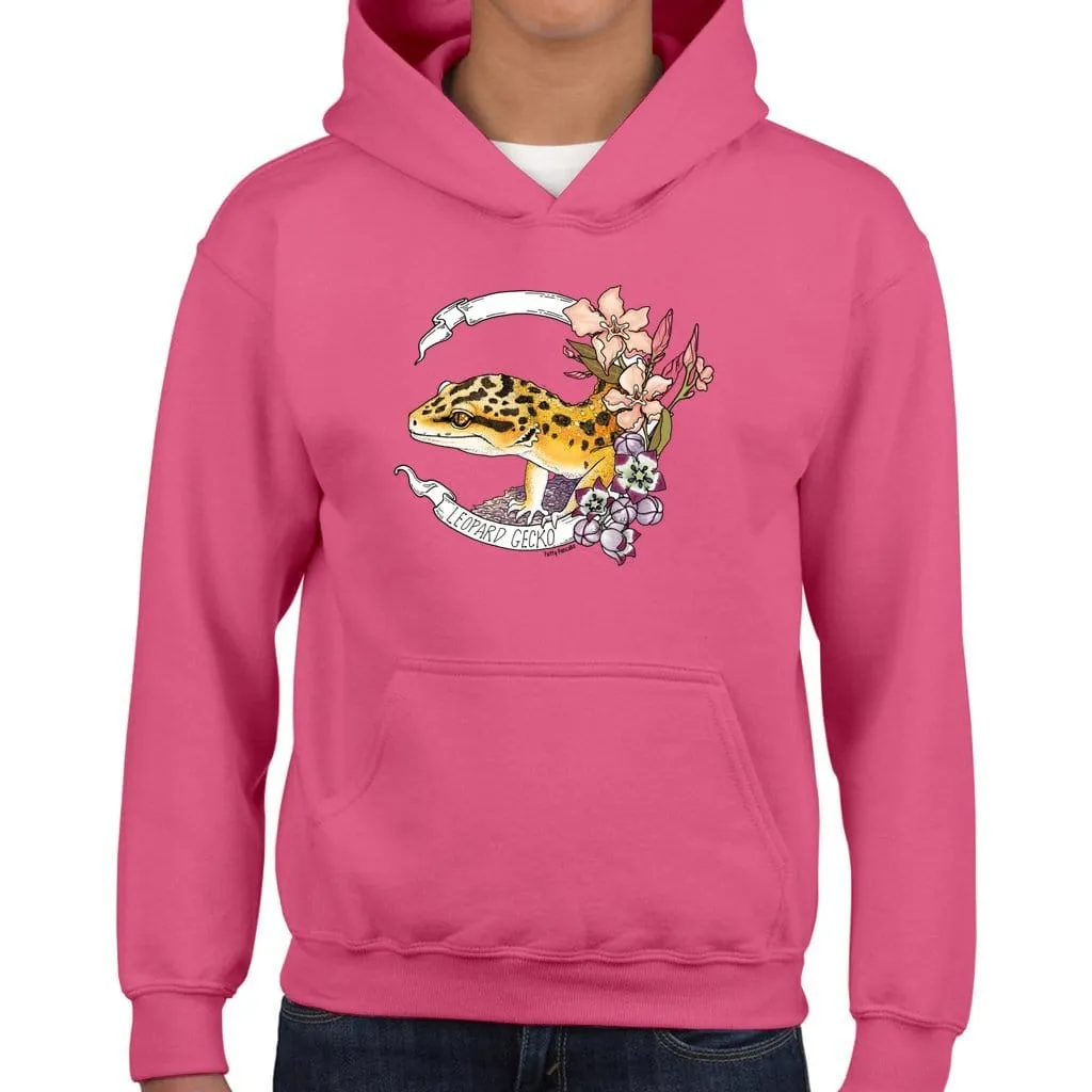 Leopard Gecko Banner Youth Hoodie