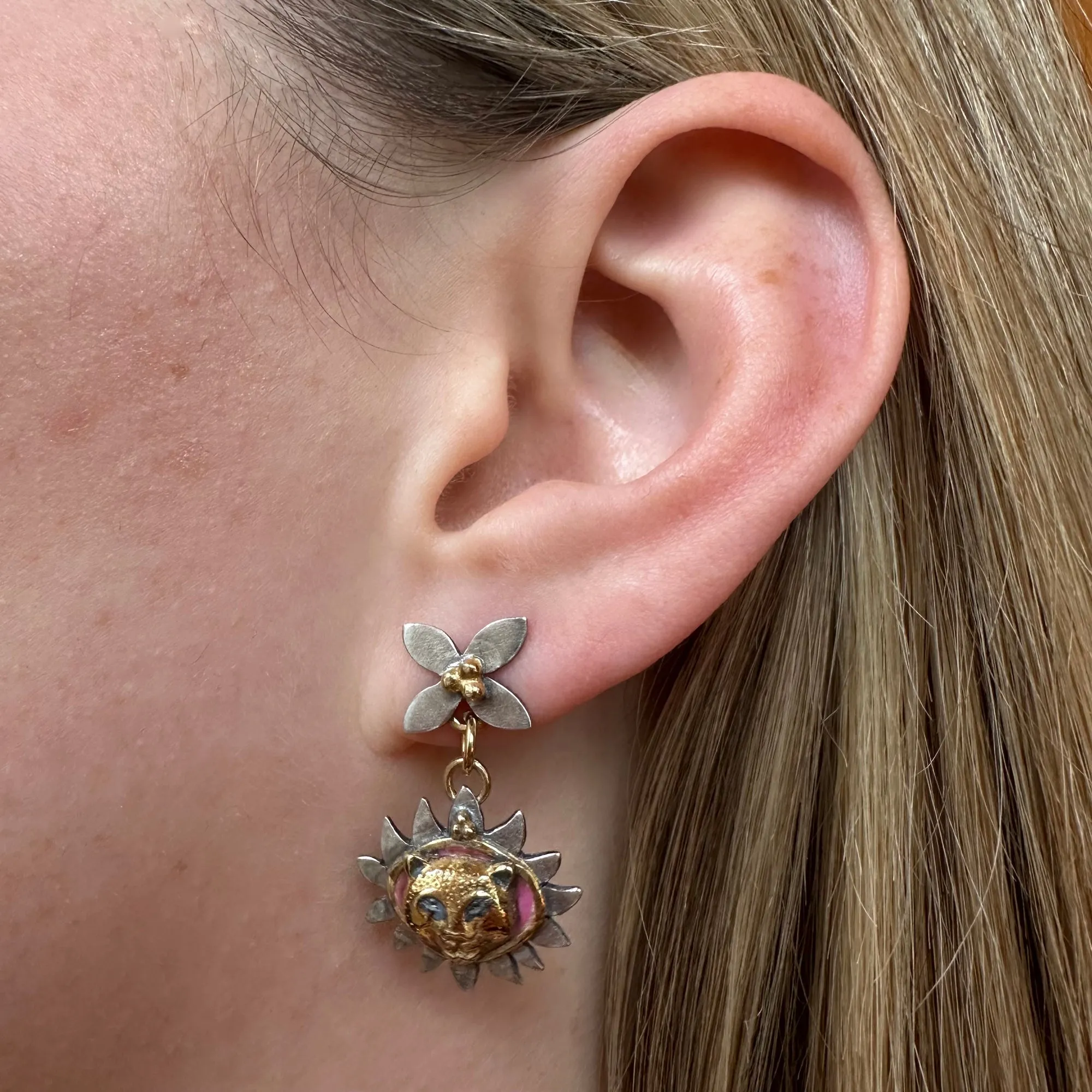 Limited Edition Mini Floris & Layered Flame Earrings