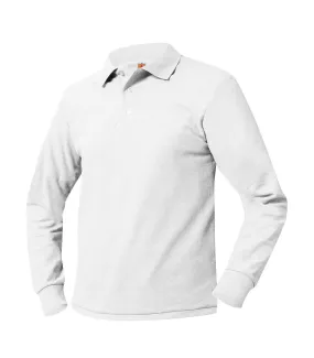 Long Sleeve Polo Shirt - Dewitt - White