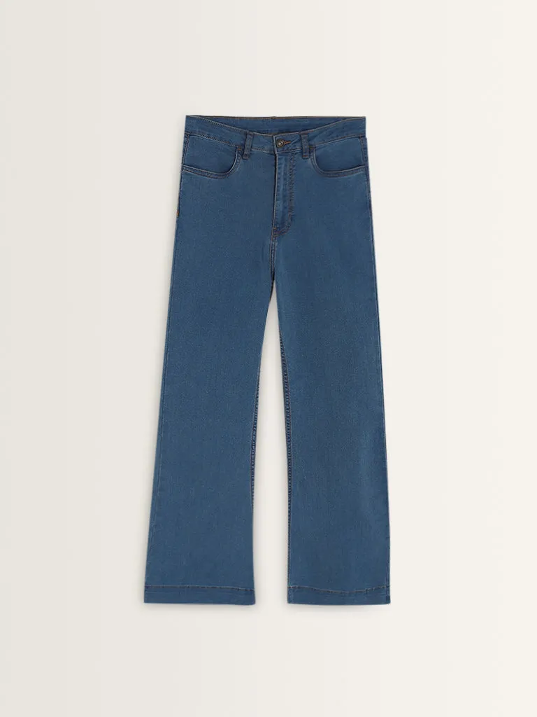 LOV Blue Straight - Fit Mid - Rise Jeans