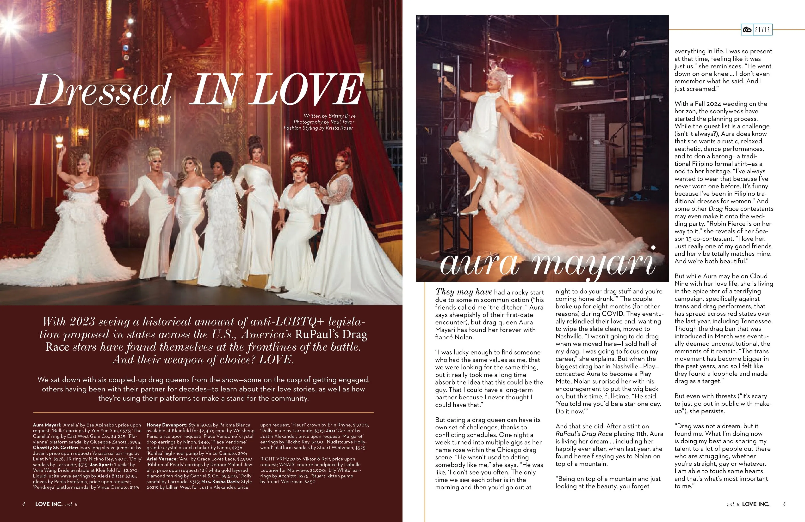 Love Inc. Volume 9 - Interview From America's Favorite Coupled-Up Drag Queens From RuPaul's Drag Race, Say Yes To The Dress's Randy Fenoli's Shares Wedding Details, 29 Weddings, Wedding E-Plan & Use AI