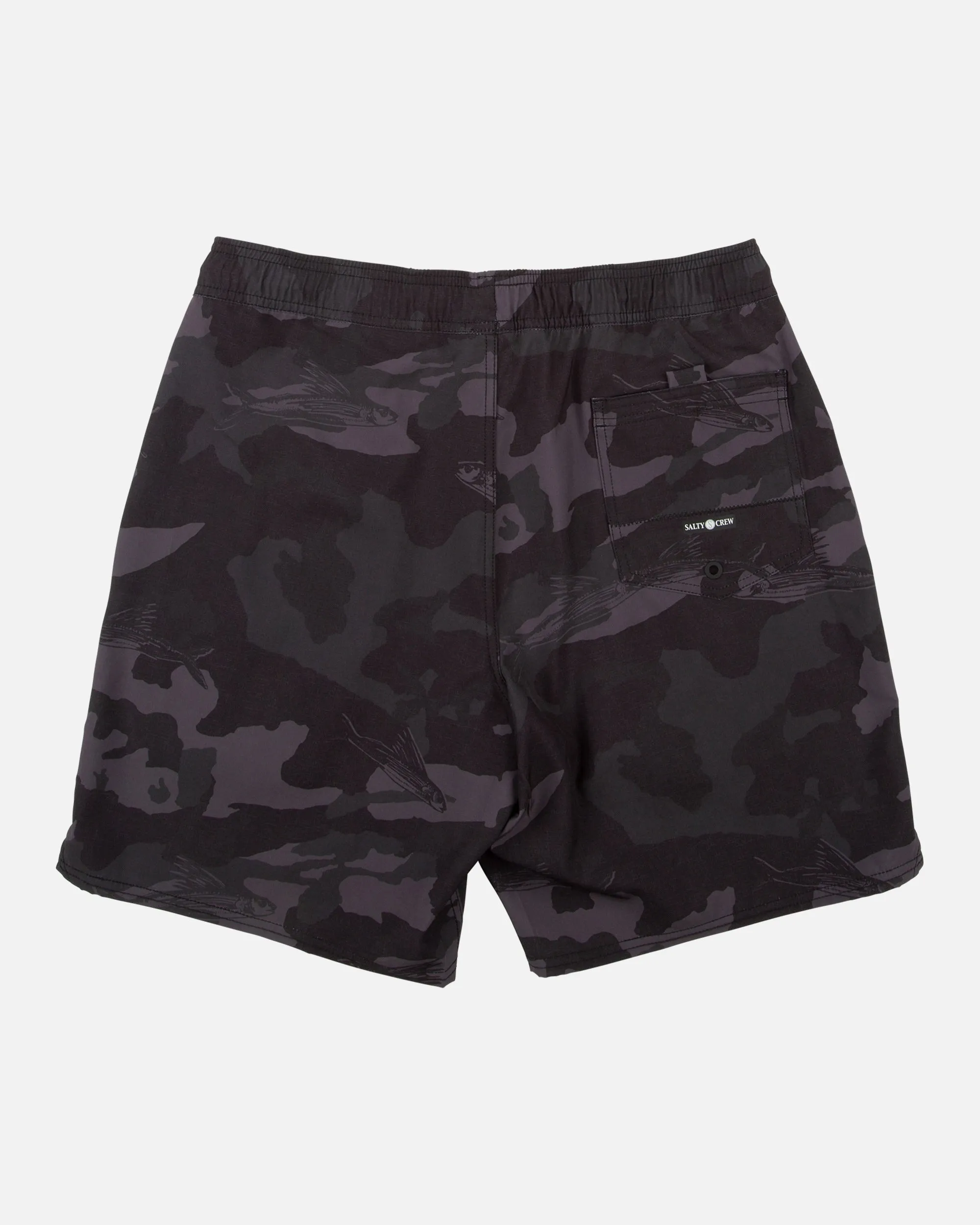 Lowtide Black Camo Elastic Boardshort