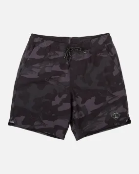 Lowtide Black Camo Elastic Boardshort