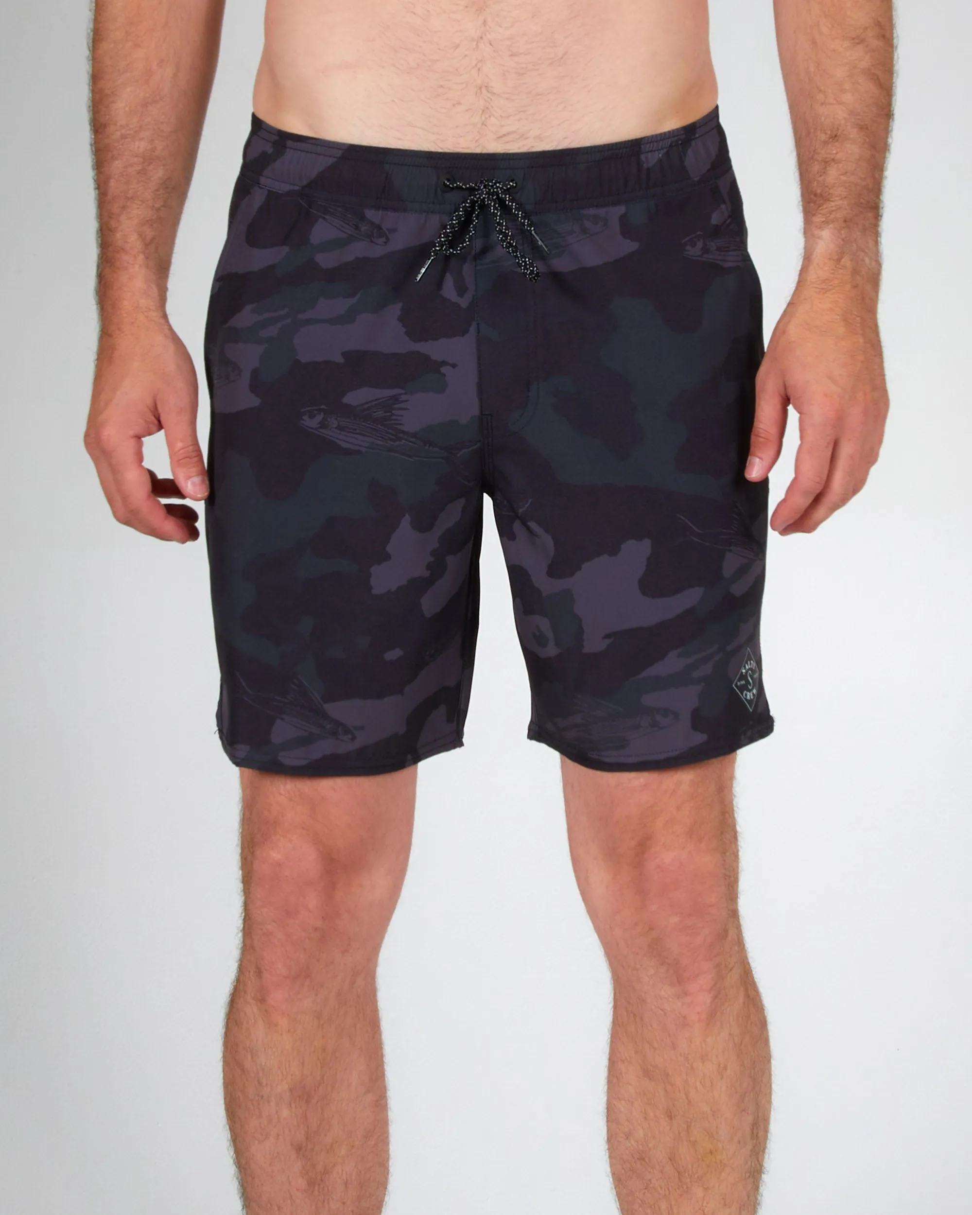 Lowtide Black Camo Elastic Boardshort