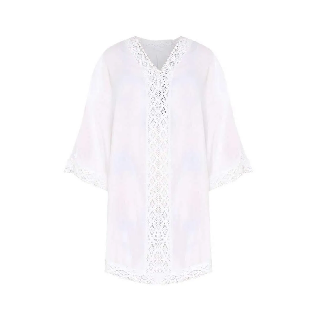 Magdala Crochet Hem Kaftan