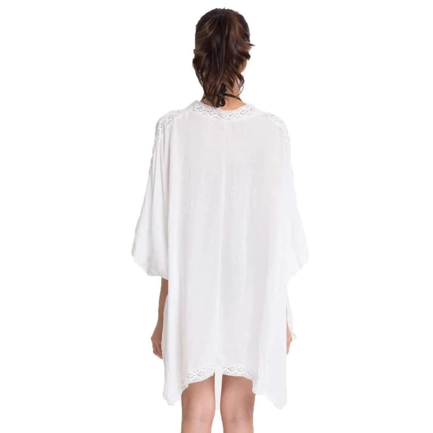 Magdala Crochet Hem Kaftan