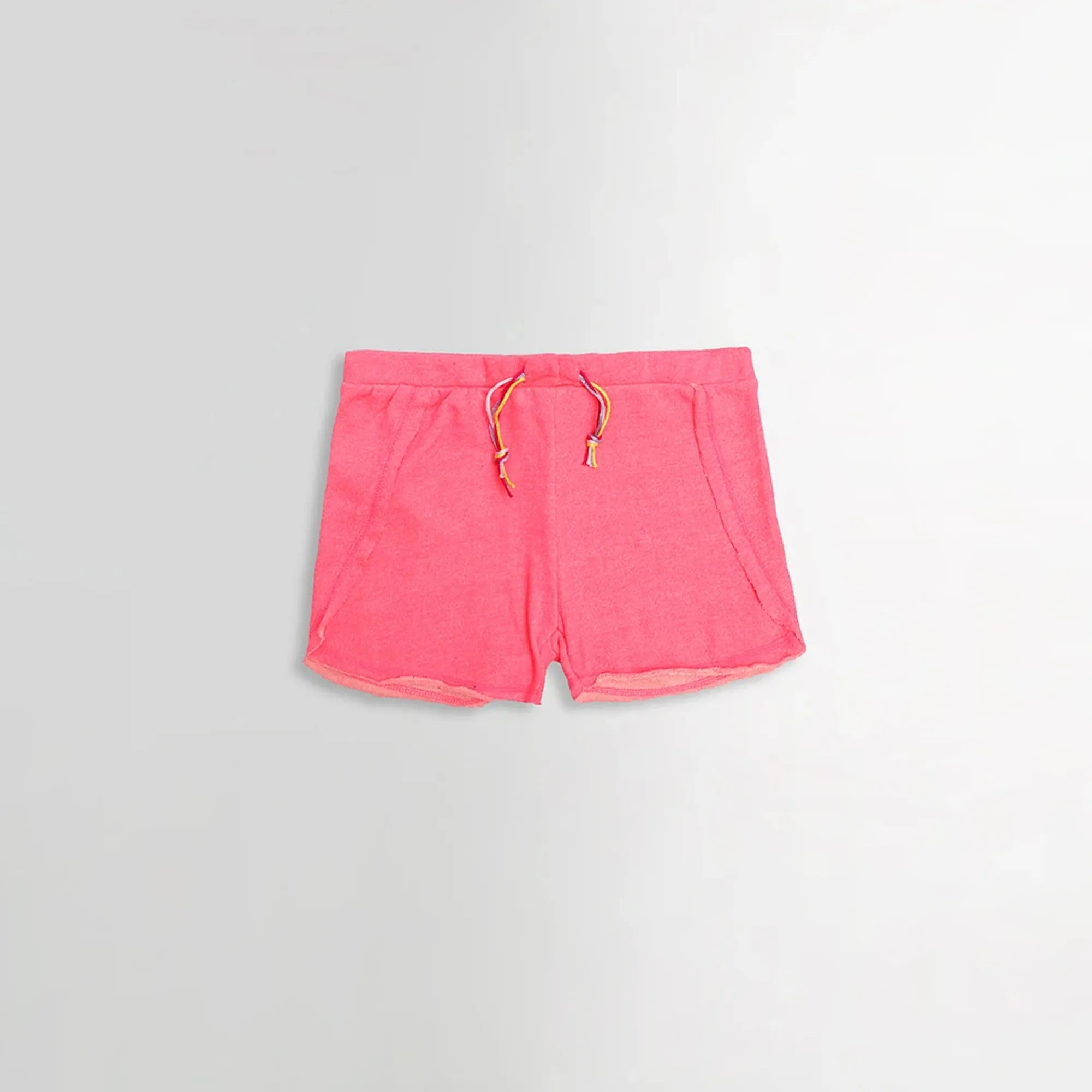 M.I.N.O.T.I - Kids 'Pink' Frayed hem Florescent dyed Shorts MN318