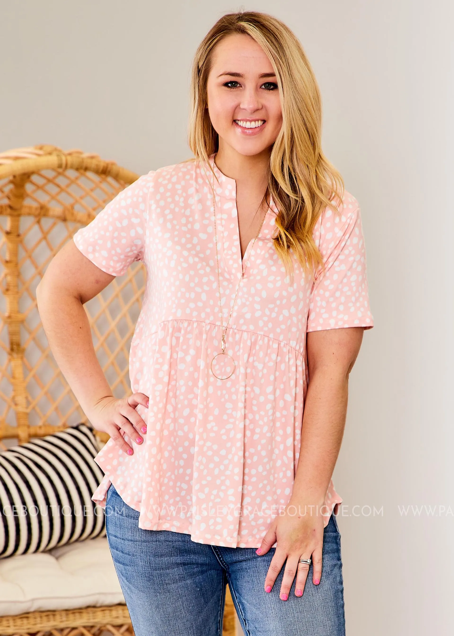 Miranda Top- PINK - FINAL SALE