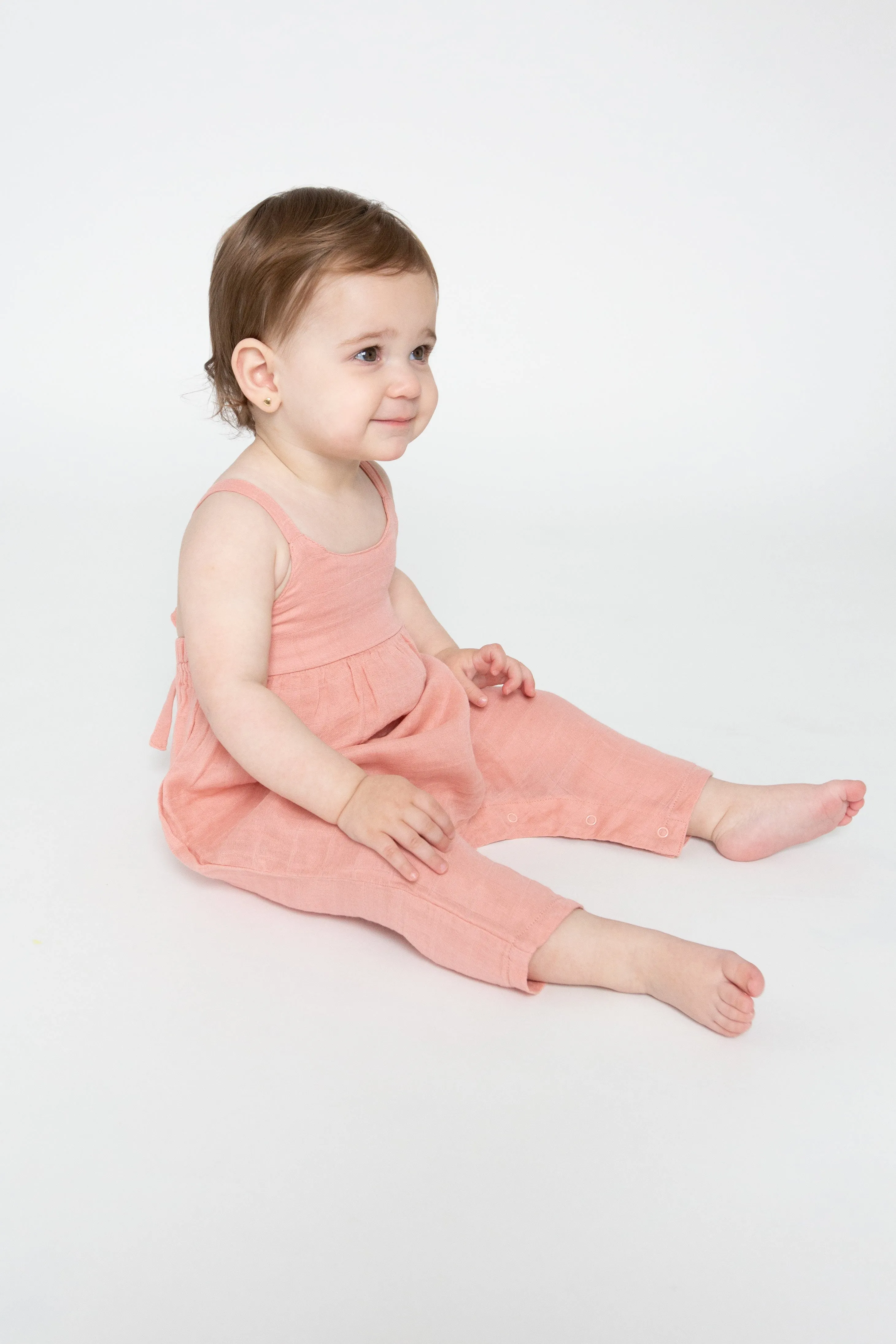 Muslin Tie Back Romper