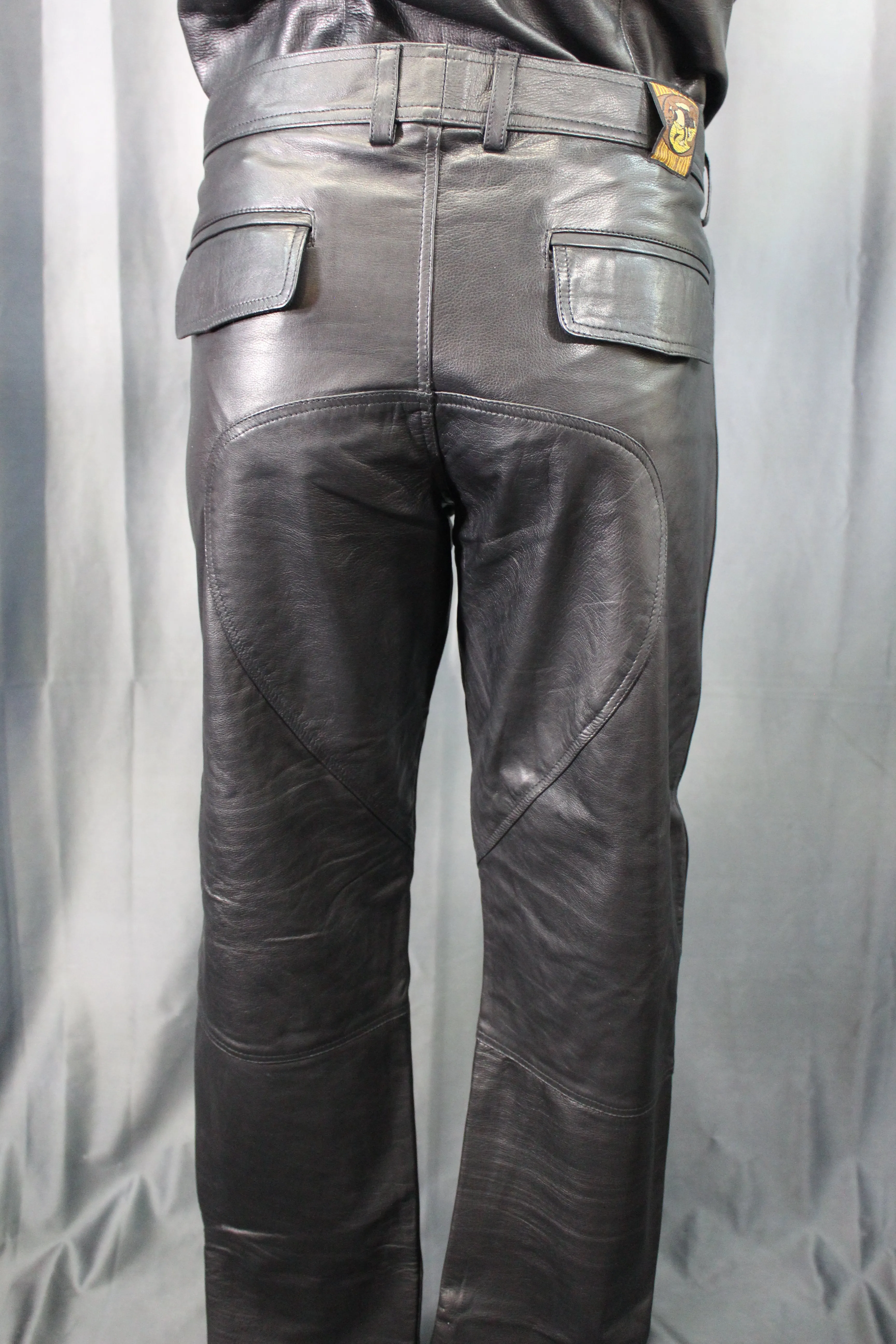 OnF Leather Formal Pants in Black