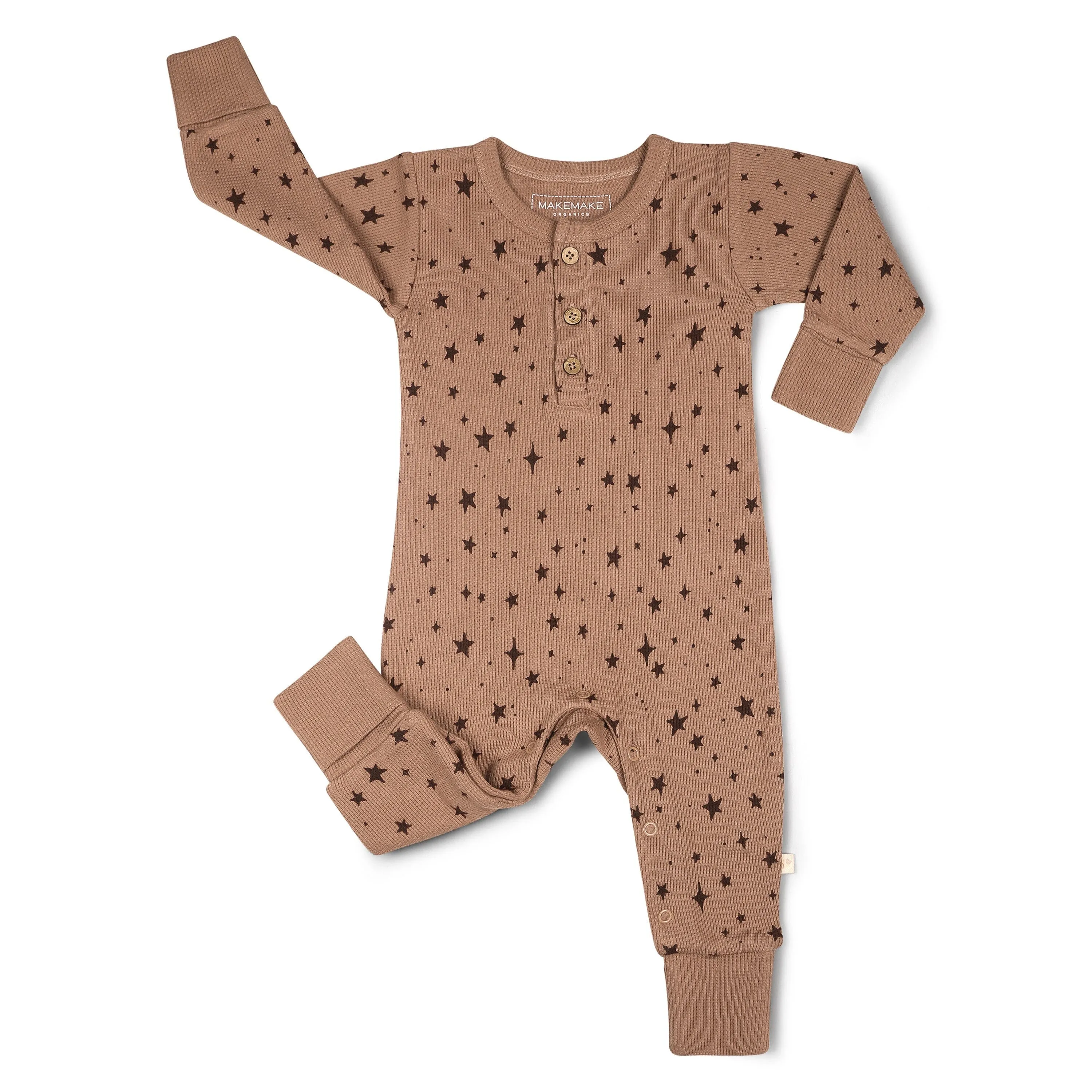 Organic Button Romper | Starstruck