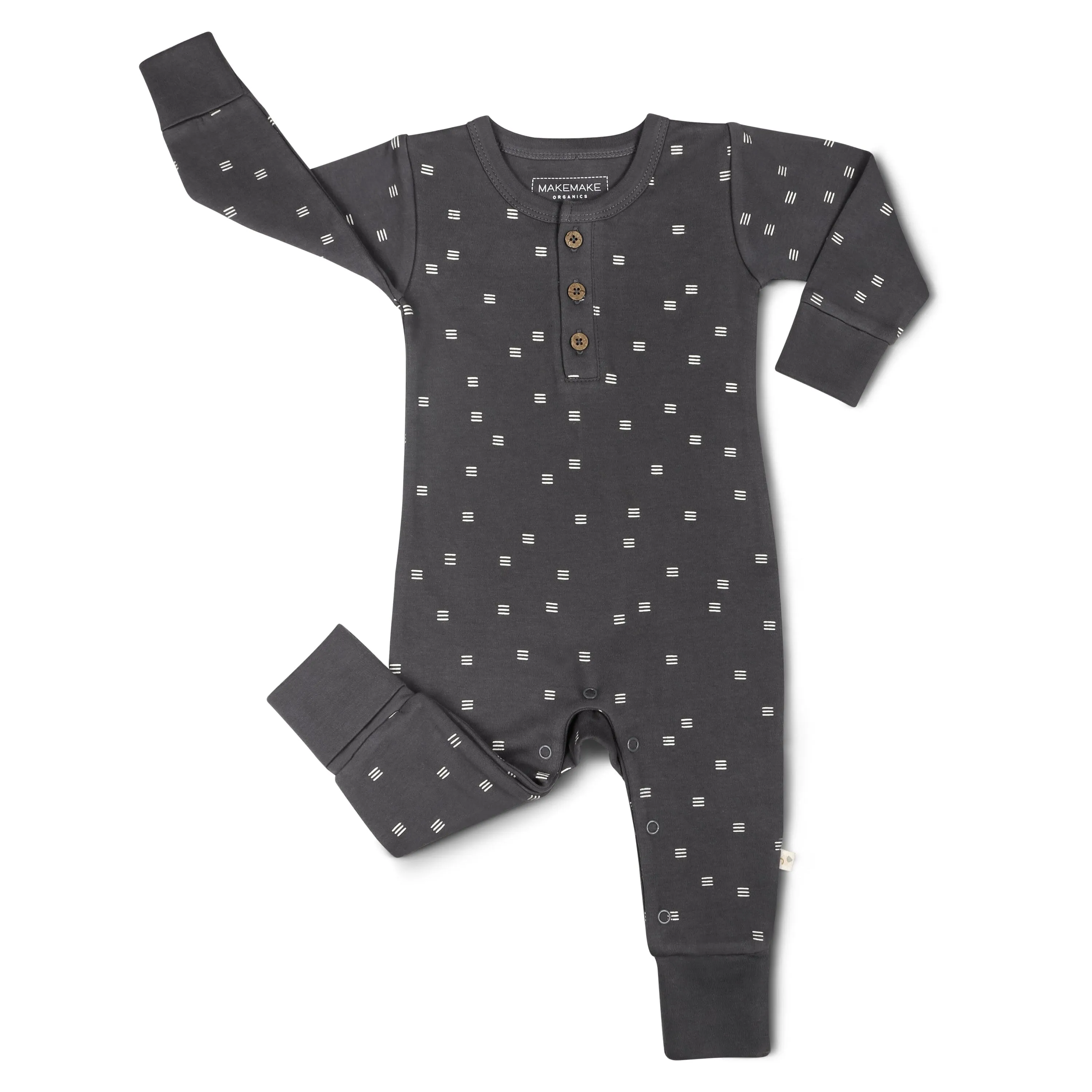 Organic Button Romper | Tribe