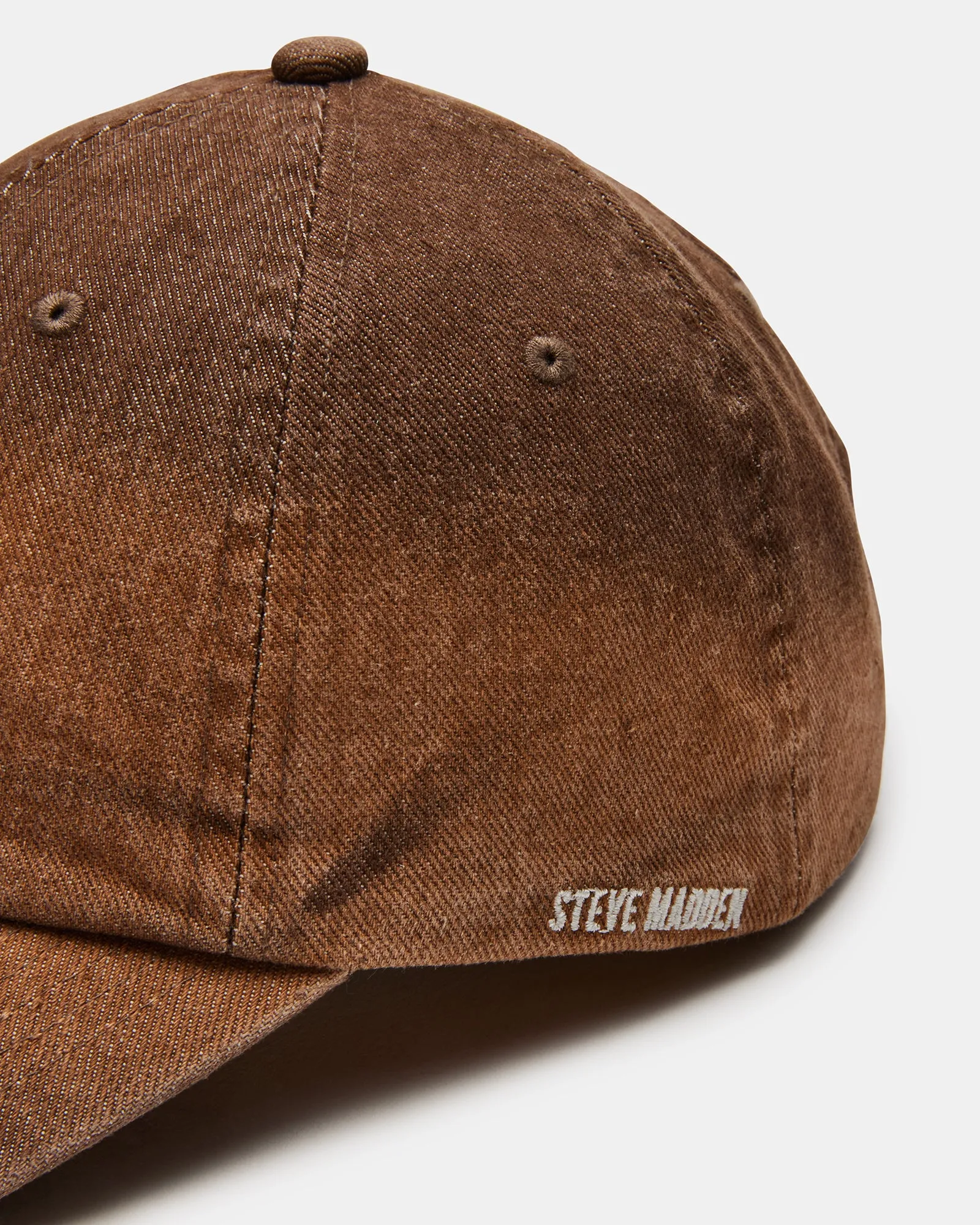 PARIS DAD CAP BROWN DISTRESSED