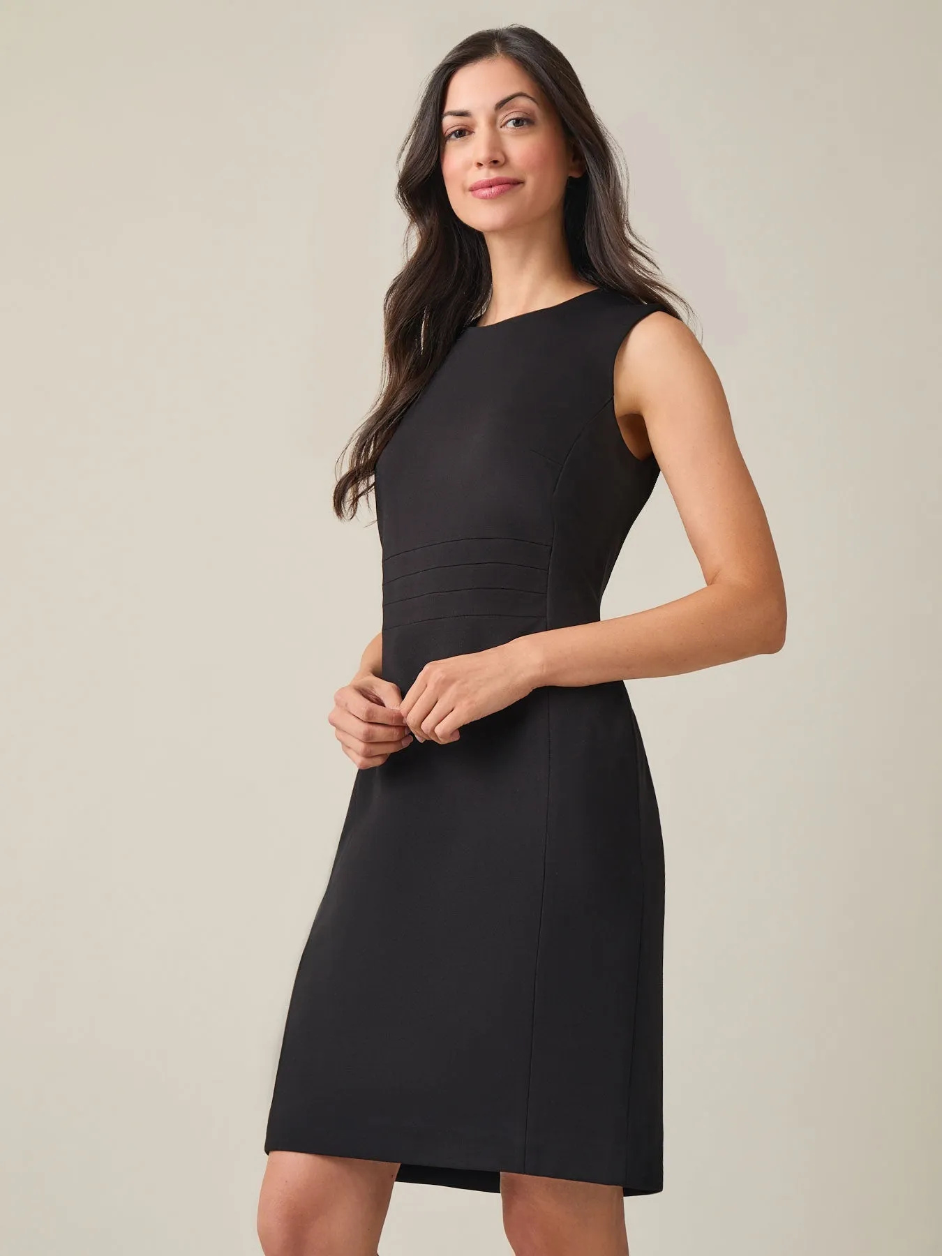 Petite Waist Band Detail Dress, NYC Compression