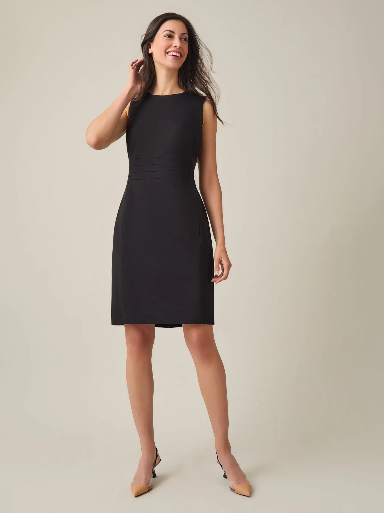 Petite Waist Band Detail Dress, NYC Compression