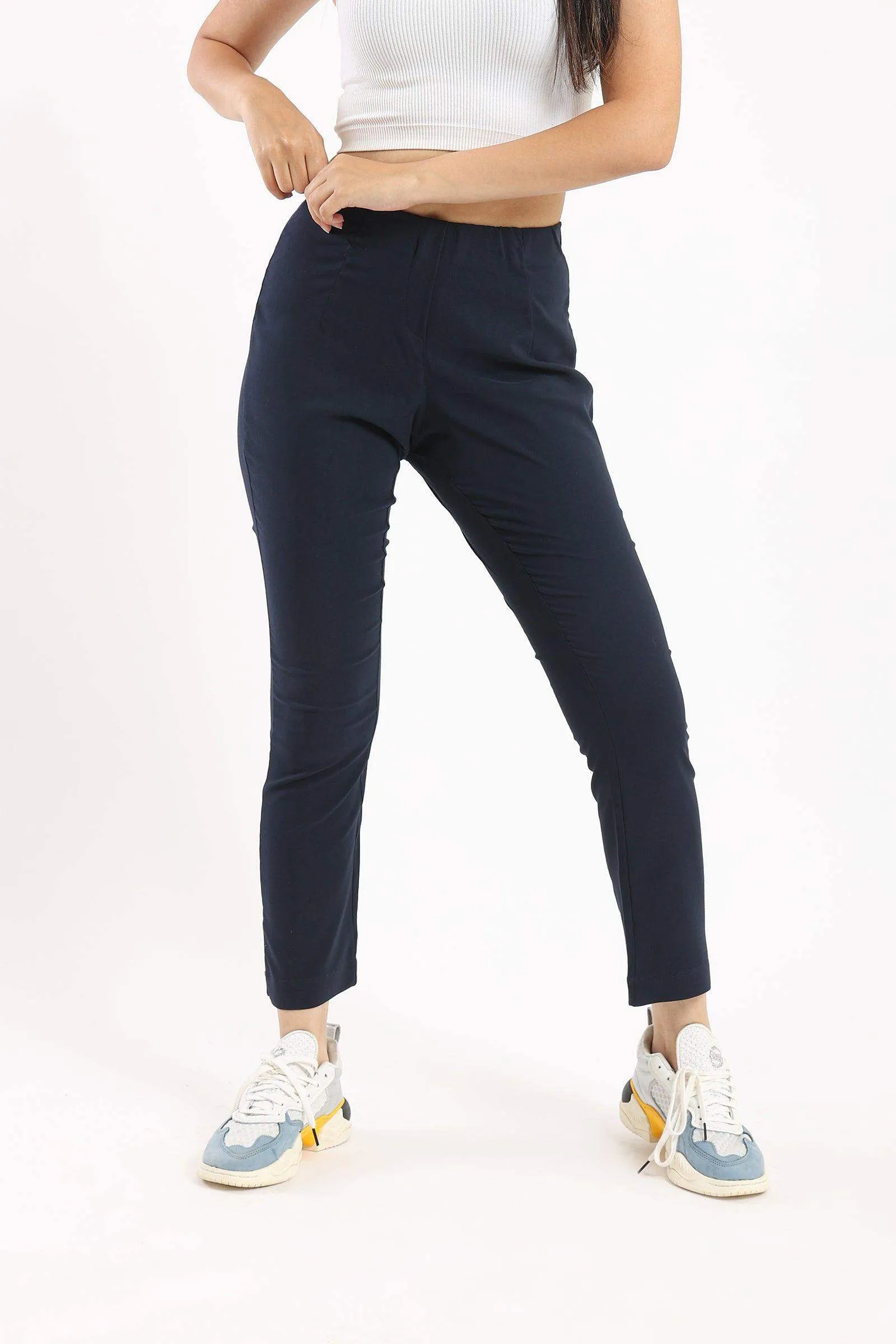 Plain Slim Pants