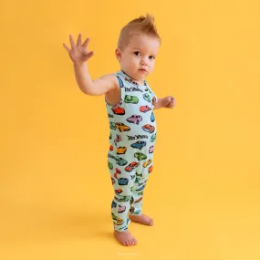 Retro Hot Wheels Racerback Romper