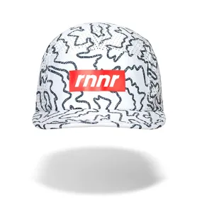 rnnr Pacer Hat: Brain on Run (White/Black/Red)