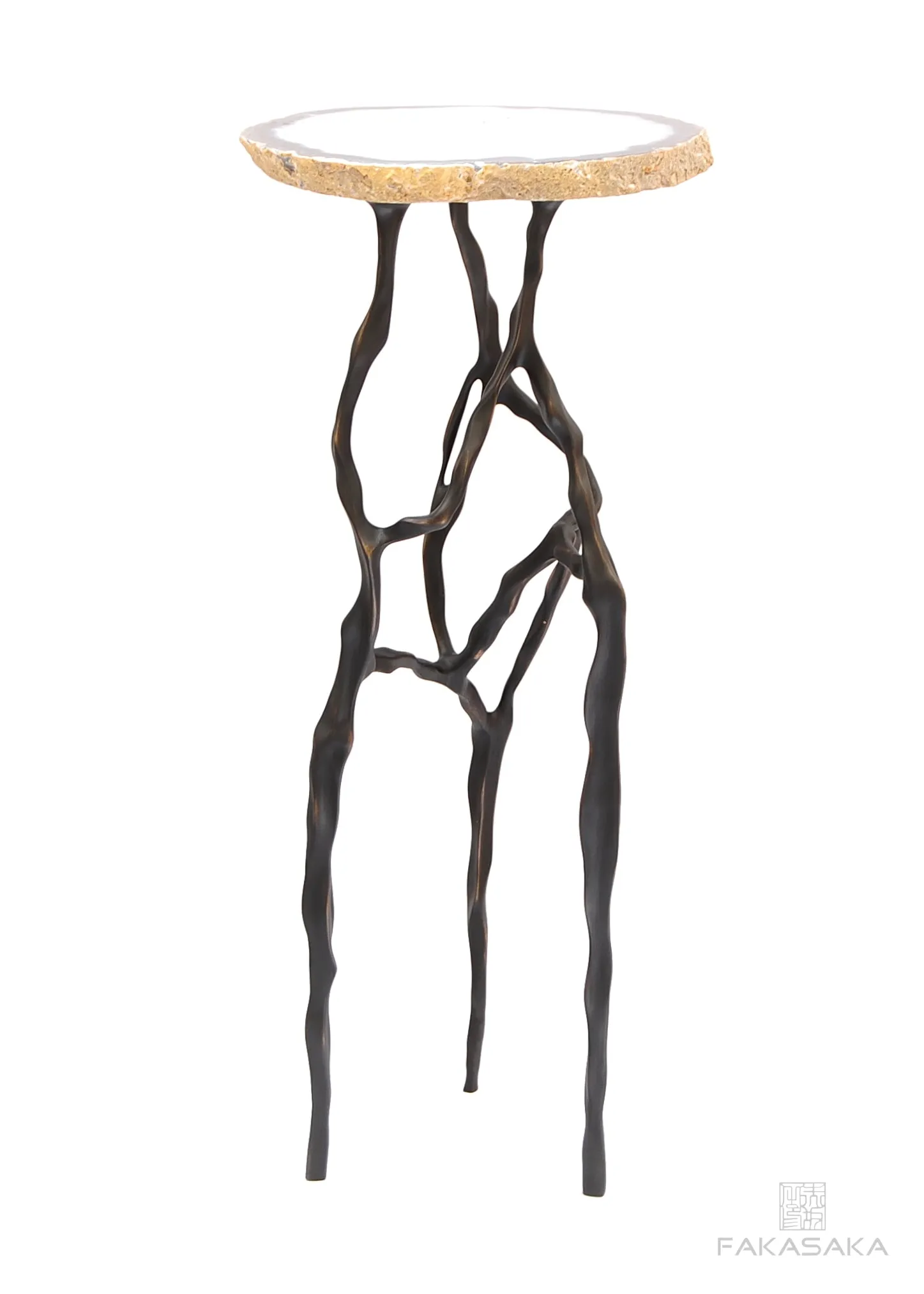 SID DRINK TABLE<br><br>AGATE<br>DARK BRONZE