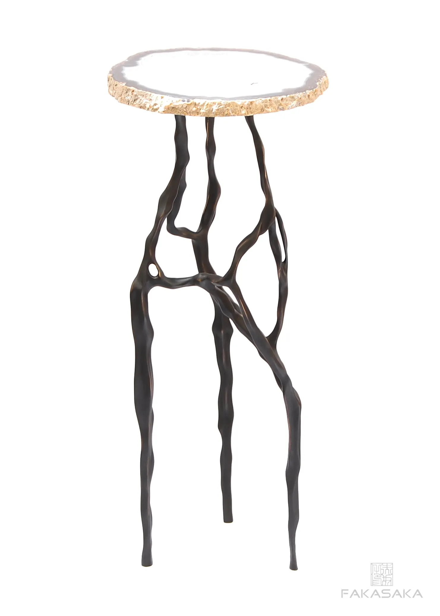 SID DRINK TABLE<br><br>AGATE<br>DARK BRONZE