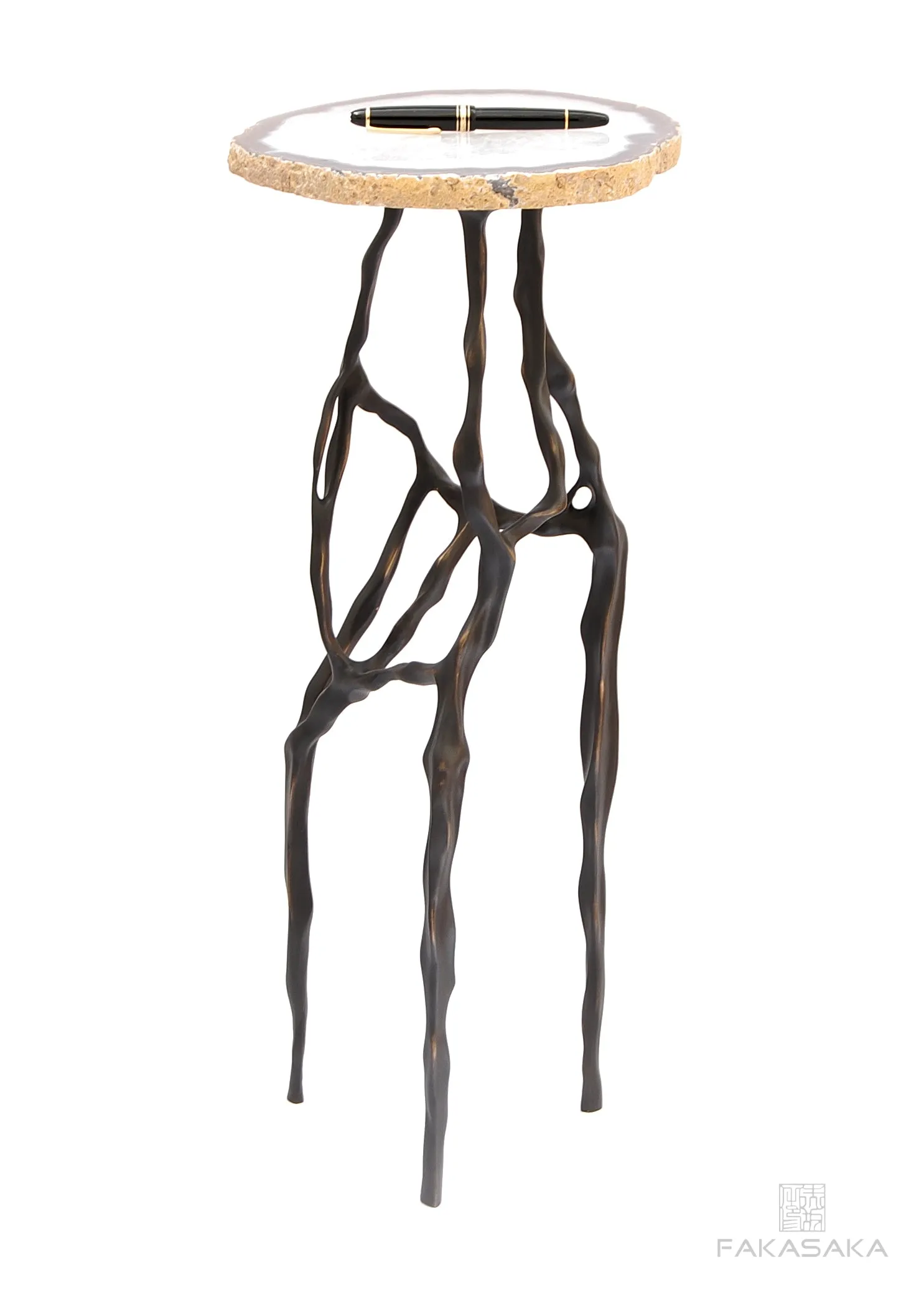 SID DRINK TABLE<br><br>AGATE<br>DARK BRONZE