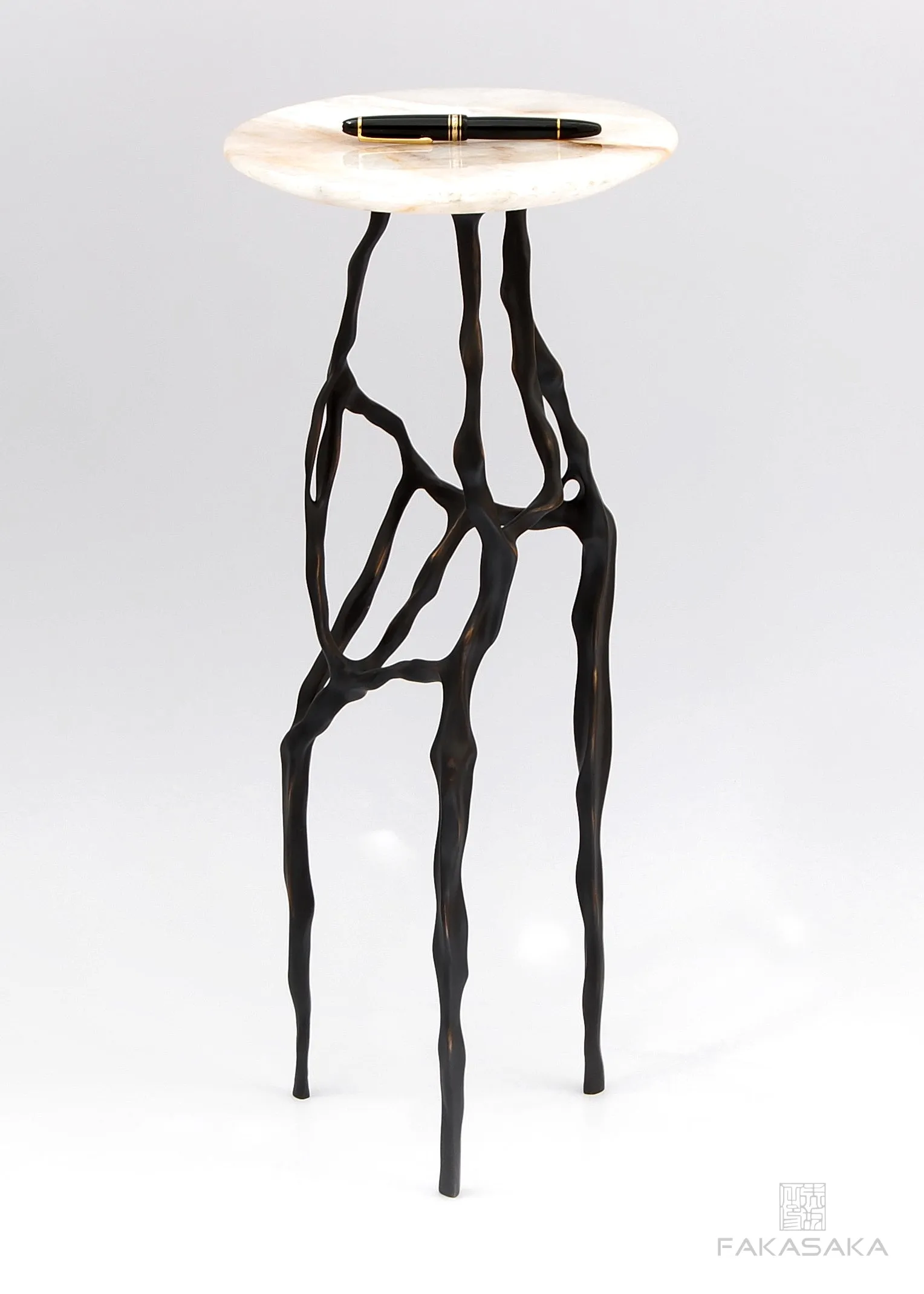 SID DRINK TABLE<br><br>ONYX<br>DARK BRONZE