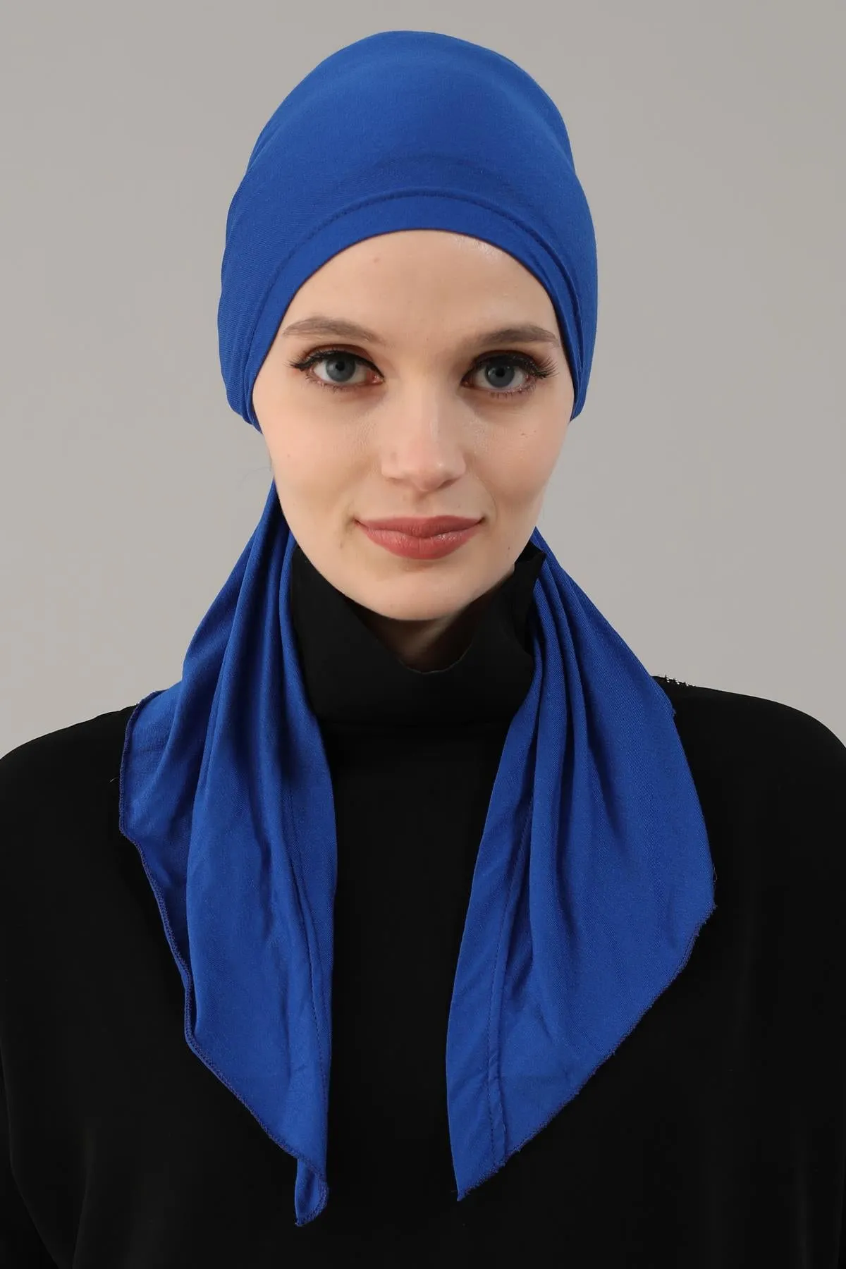 Simple Pre-Tied Turban Bonnet for Women, Easy Wear Chemo Headwear for Cancer Patients, Soft and Breathable Cotton Headwrap,B-47