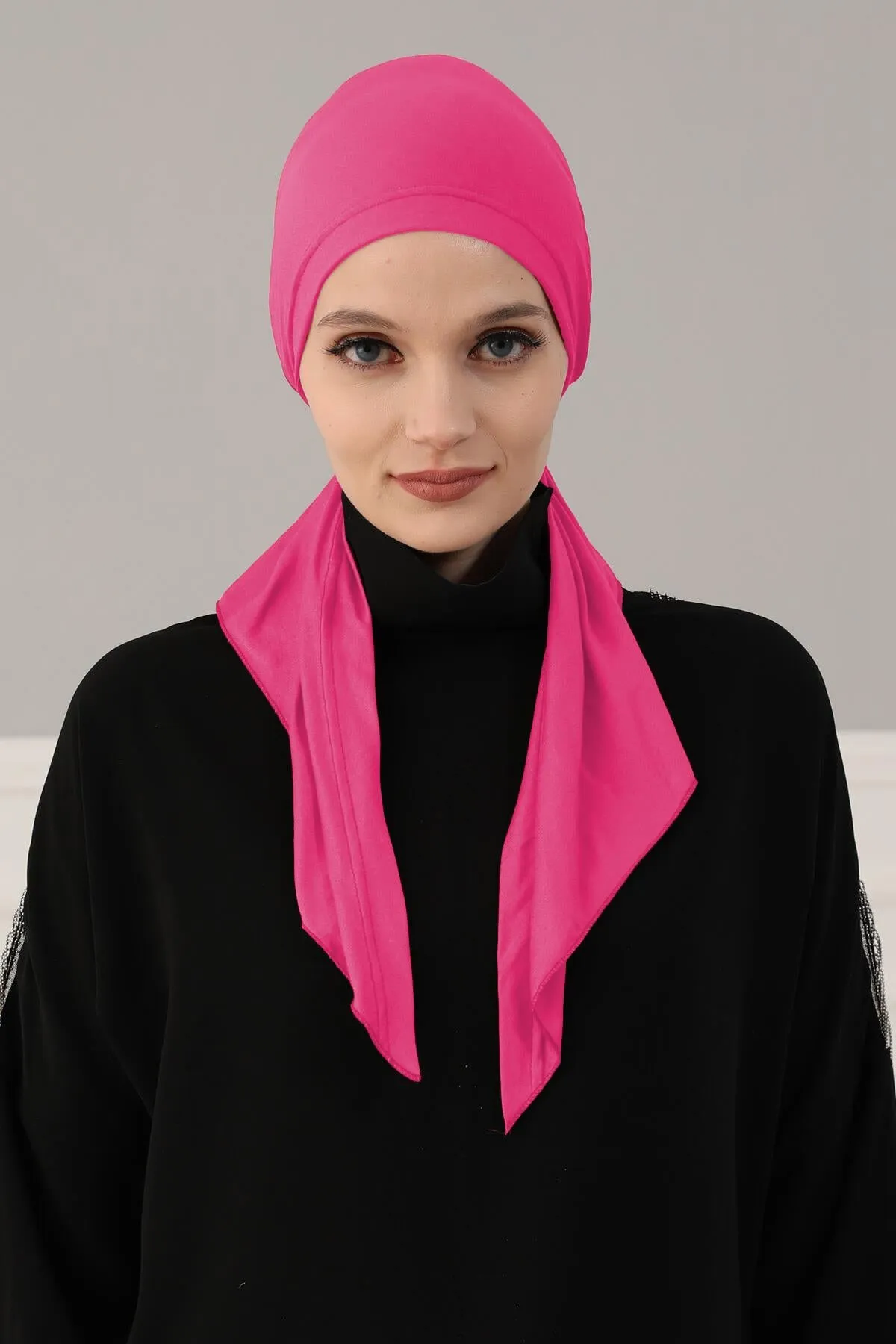 Simple Pre-Tied Turban Bonnet for Women, Easy Wear Chemo Headwear for Cancer Patients, Soft and Breathable Cotton Headwrap,B-47