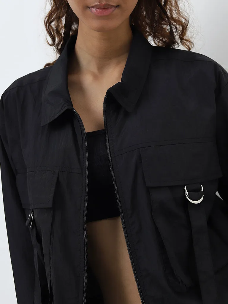 Studiofit Black Solid Jacket