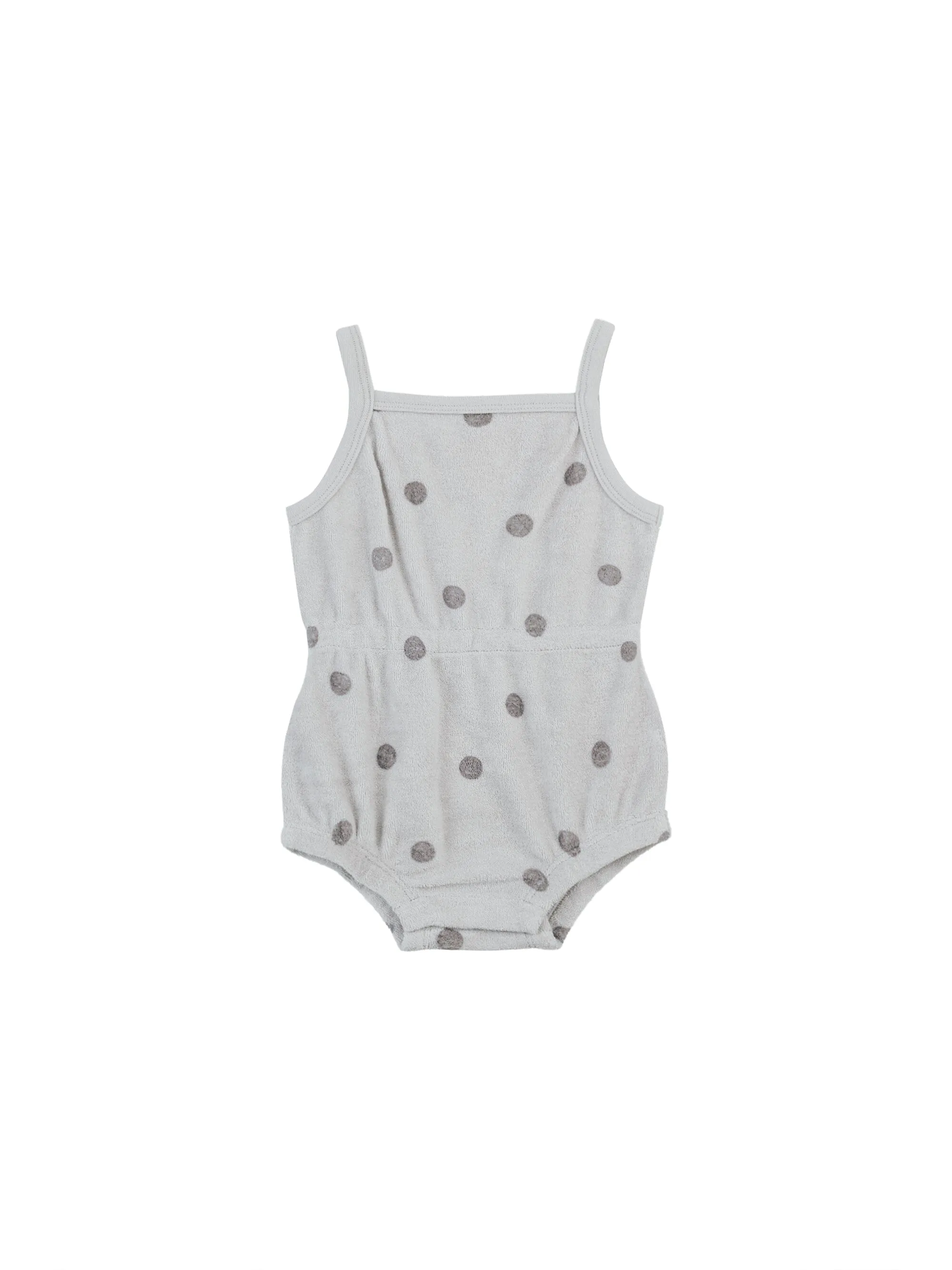 Terry Cinch Romper | Polka Dot