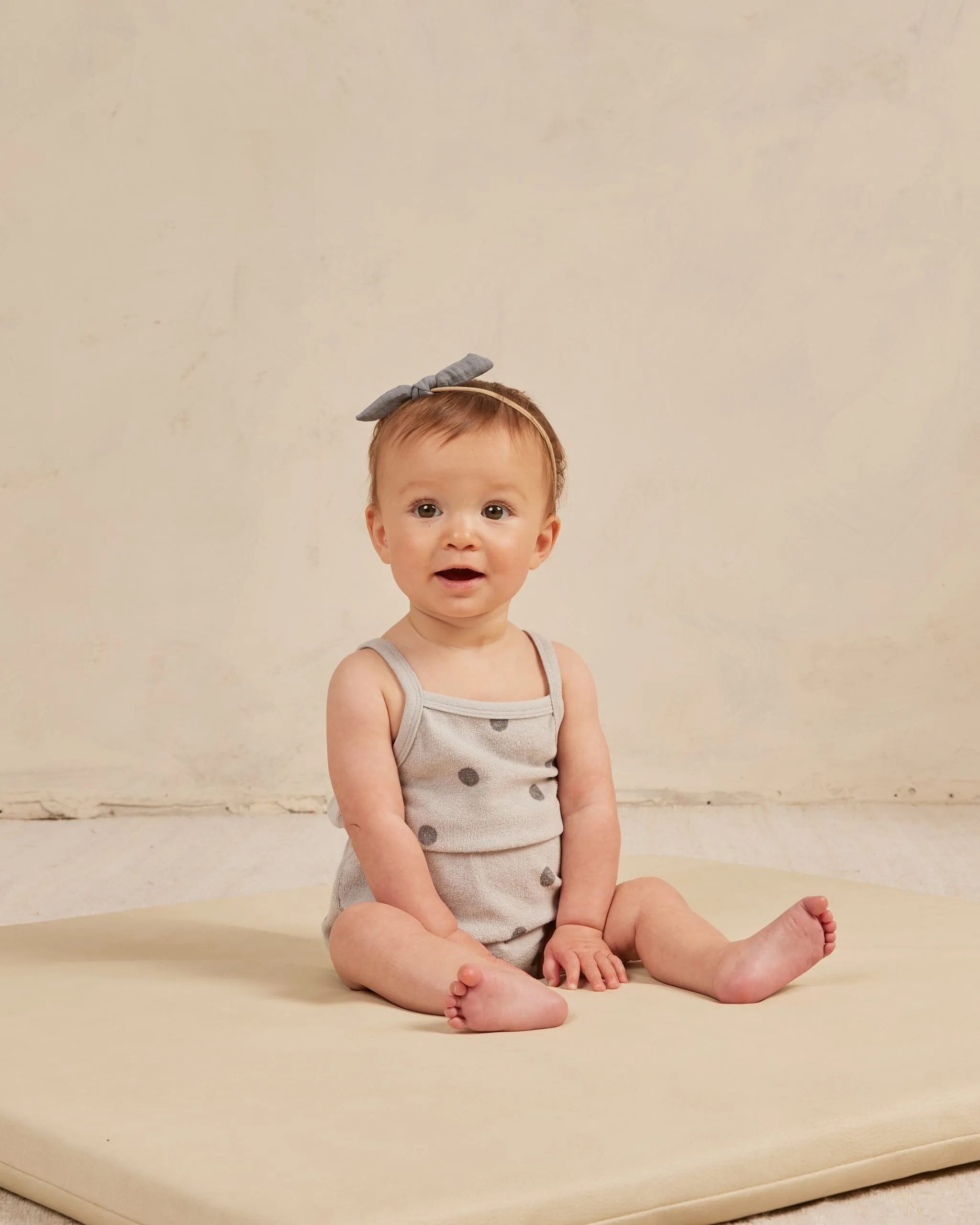 Terry Cinch Romper | Polka Dot