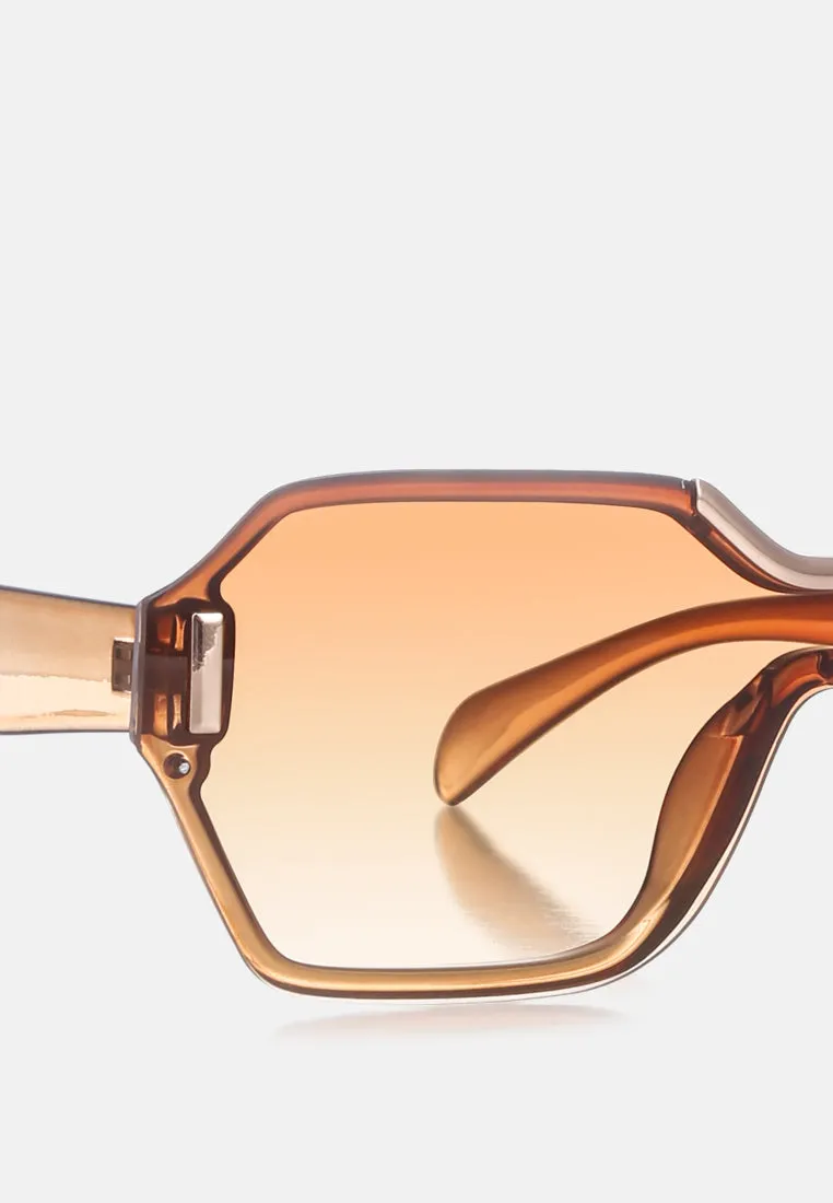 The Unreal Oversized Hexagonal Sunglasses