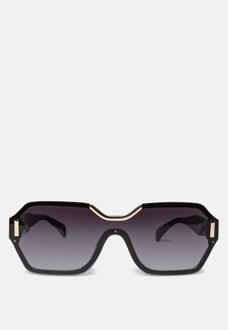 The Unreal Oversized Hexagonal Sunglasses