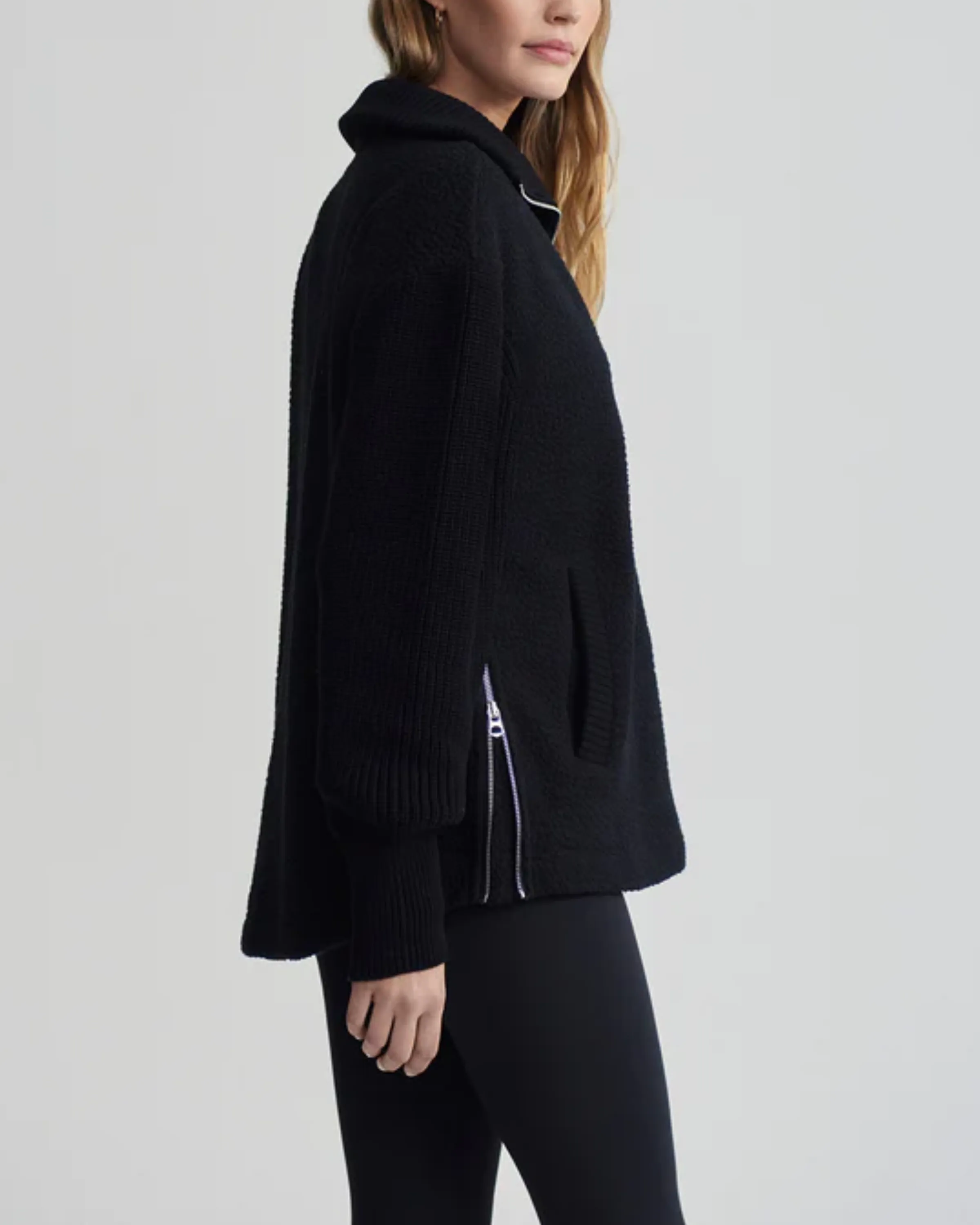 Varley Theresa Half Zip Fleece in Black