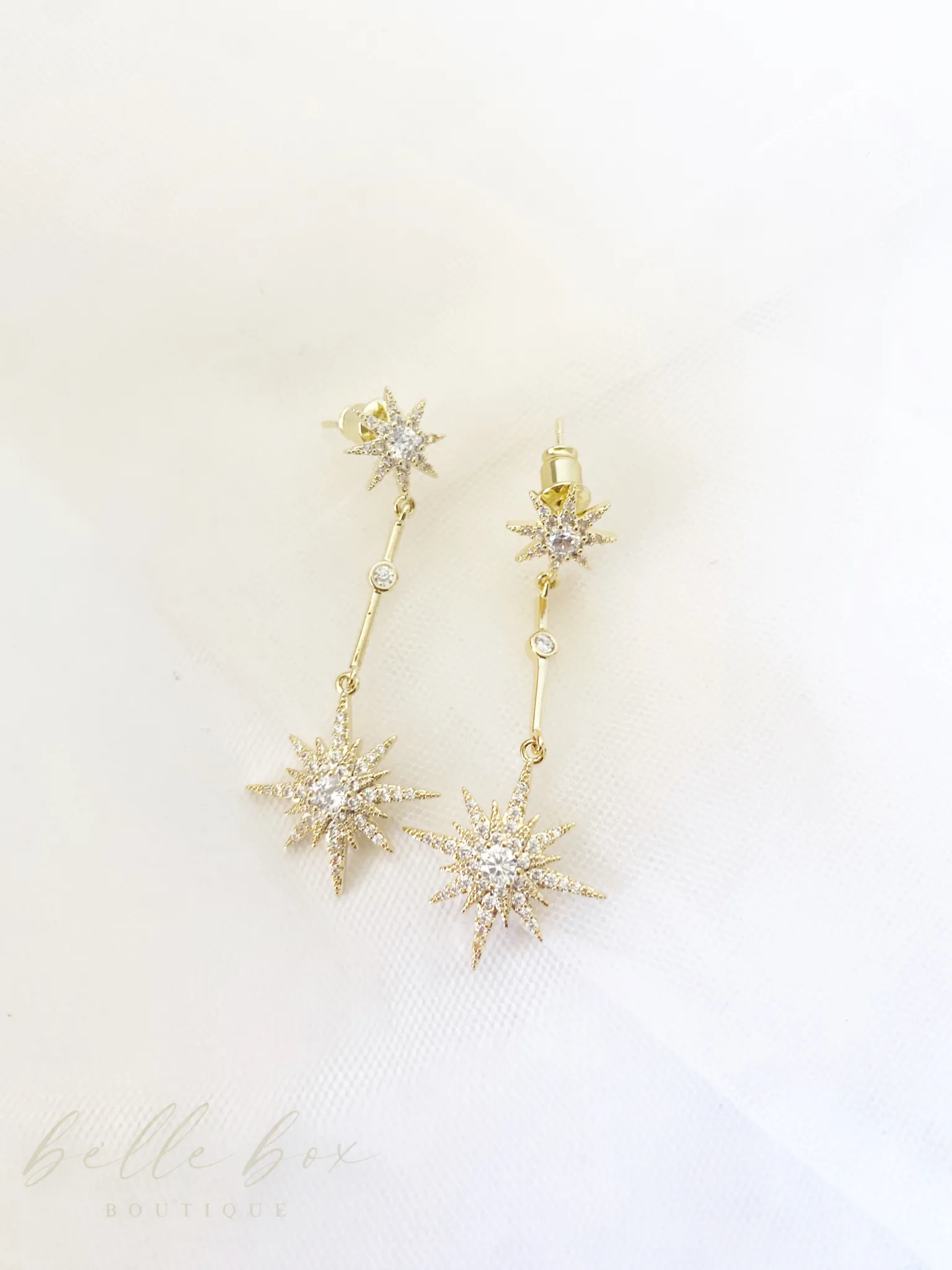 Xenya Diamond Starburst Earrings